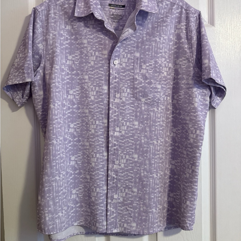 Apt. 9 Lavender Patterned Men's Shirt